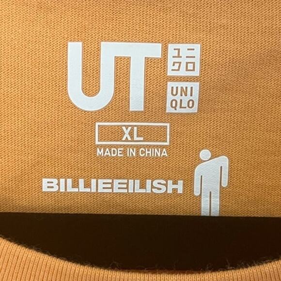 Billie Eilish x Uniqlo x Takashi Murakami Unisex UT T-shirt Orange sz. XL Rare! - Picture 3 of 6
